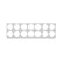 United Pacific 21812 Dashboard Trim Dashboard Trim - Gauge Dash Panel Trim, RH, Stainless, 14 Holes, for 2006+ Kenworth