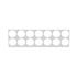United Pacific 21812 Dashboard Trim Dashboard Trim - Gauge Dash Panel Trim, RH, Stainless, 14 Holes, for 2006+ Kenworth