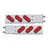 United Pacific 22359 Light Bar Light Bar - Rear, Stainless Steel, Spring Loaded, 3-3/4" Bolt Pattern, with 6" x 4" Oval