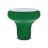 22970 by UNITED PACIFIC - Air Brake Valve Control Knob - "Trailer", Deluxe, Aluminum, Screw-On, with Stainless Plaque, Emerald Green