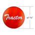 23222-1O by UNITED PACIFIC - Air Brake Valve Control Knob - Orange, "Tractor" Glossy Sticker, Chrome Lettering