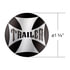 23229-2K by UNITED PACIFIC - Air Brake Control Valve Knob Sticker - "Trailer" Maltese Cross, Black
