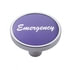 23283 by UNITED PACIFIC - Air Brake Valve Control Knob - "Emergency" Short, Purple Aluminum Sticker