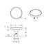 23301 by UNITED PACIFIC - Air Brake Valve Control Knob - "Trailer" Short, Silver Glossy Sticker