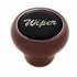 23554 by UNITED PACIFIC - Dash Knob - "Wiper" Wood Deluxe, Black Glossy Sticker
