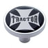 23681 by UNITED PACIFIC - Air Brake Valve Control Knob - "Tractor" Short, Black Maltese Cross Sticker
