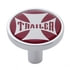23679 by UNITED PACIFIC - Air Brake Valve Control Knob - "Trailer" Long, Red Maltese Cross Sticker