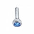 23839B by UNITED PACIFIC - Dash Panel Screw - Bulk, Chrome, Short, with Blue Crystal, for Freightliner