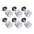 23849 by UNITED PACIFIC - Dash Panel Screw - 6-Pack, with Clear Crystal, For Peterbilt 2001-2005