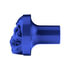 23922 by UNITED PACIFIC - Air Brake Valve Control Knob - Zinc Alloy, Skull Design, Screw-On, Indigo Blue