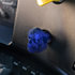 23922 by UNITED PACIFIC - Air Brake Valve Control Knob - Zinc Alloy, Skull Design, Screw-On, Indigo Blue