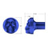 23922 by UNITED PACIFIC - Air Brake Valve Control Knob - Zinc Alloy, Skull Design, Screw-On, Indigo Blue