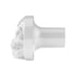 23926 by UNITED PACIFIC - Air Brake Valve Control Knob - Zinc Alloy, Skull Design, Screw-On, Pearl White