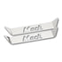 29124 by UNITED PACIFIC - Side Sill Scuff Plate - Exterior, Upper, Stainless Steel, with Laser Cut "Mack" Logo