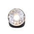 30553 by UNITED PACIFIC - Truck Cab Light - Clear, Incandescent, Chrome Torpedo Housing, Watemelon Lens