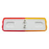 31050 by UNITED PACIFIC - Clearance/Marker Light - Incandescent, Amber and Red/Polycarbonate Lens, with Rectangle Design, Fender Mount