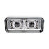 31154 by UNITED PACIFIC - High Power LED Chrome Projection Headlight with Turn Signal/Position Light Bar - Driver Side