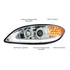 31175 by UNITED PACIFIC - Chrome Projection Headlight with Turn Signal / Light Bar for 2006-2017 International Prostar - Driver Side