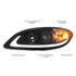 31184 by UNITED PACIFIC - Black Projection Headlight with LED Light Bar for 2006-2017 International Prostar - Passenger Side