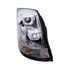 31231 by UNITED PACIFIC - Chrome Projection Headlight with Amber LED Light Bar for 2003-2017 Volvo VN/VNL - Passenger Side