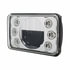 31237 by UNITED PACIFIC - ULTRALIT LED 4" x 6" Low Beam Rectangular Headlight with Dual Function 6 Amber LED Position Lights