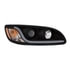 31240 by UNITED PACIFIC - Black Projection Headlight with LED DF Light Bar for Peterbilt 386 (05-15), 387 (99-10) - Passenger Side