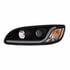 31239 by UNITED PACIFIC - Black Projection Headlight with LED DF Light Bar for Peterbilt 386 (05-15), 387 (99-10) - Driver Side