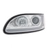 31252 by UNITED PACIFIC - Chrome Projection Headlight with LED DF Light Bar for Peterbilt 386 (05-15), 387 (99-10) - Driver Side
