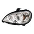 31256 by UNITED PACIFIC - Chrome Projection Headlight with LED Position Light for 2001-2020 Freightliner Columbia - Driver Side