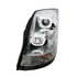 31263 by UNITED PACIFIC - Chrome Projection Headlight with White LED Light Bar for 2003-2017 Volvo VN/VNL - Driver Side