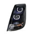 31268 by UNITED PACIFIC - Blackout Projection Headlight with White LED Light Bar for 2003-2017 Volvo VN/VNL - Driver Side