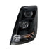 31268 by UNITED PACIFIC - Blackout Projection Headlight with White LED Light Bar for 2003-2017 Volvo VN/VNL - Driver Side