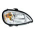 31345 by UNITED PACIFIC - Headlight Assembly - RH, Chrome Housing, High/Low Beam, 9006/9007/3157 Bulb, with Signal Light