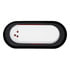 31362RK by UNITED PACIFIC - Brake/Tail/Turn Signal Light - 6" Oval Stop, Turn and Tail Light Kit, Red Lens