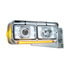 31376 by UNITED PACIFIC - Crystal Halogen 4" x 6" High Beam Projection Headlight with 6 White LED Position Light