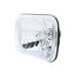 31377 by UNITED PACIFIC - Crystal Headlight - RH/LH, 5 x 7", Rectangle, Chrome Housing, High/Low Beam, H4/HB2 Bulb, with Glass Lens