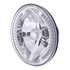 31378 by UNITED PACIFIC - 7" Round Crystal Halogen Headlight with 34 Amber LED Position Light