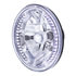 31379 by UNITED PACIFIC - 7" Round Crystal Halogen Headlight with 34 White LED Position Light