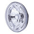 31379 by UNITED PACIFIC - 7" Round Crystal Halogen Headlight with 34 White LED Position Light