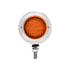 31814 by UNITED PACIFIC - Marker Light - Double Face, LED, Assembly, with Bezel, 13 LED, Red Lens/Red LED, Stainless Steel, Round Design