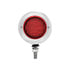 31814 by UNITED PACIFIC - Marker Light - Double Face, LED, Assembly, with Bezel, 13 LED, Red Lens/Red LED, Stainless Steel, Round Design