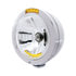 32091 by UNITED PACIFIC - Headlight - RH/LH, 7", Round, Polished Housing, H4 Bulb, with Bullet Style Bezel, with 10 Amber LED Accent Light and 4 LED Dual Mode Turn Signal Light with Amber Lens