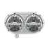 32142 by UNITED PACIFIC - Headlight Assembly - LH, LED, 5-3/4", Polished Housing, High/Low Beam, with Amber LED Position Light Bar