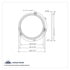 32170B by UNITED PACIFIC - Headlight Retaining Ring - 5.75"