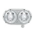 32186 by UNITED PACIFIC - Headlight Assembly - Passenger Side (RH), Dual Round Style, Clear Lens, Halogen