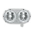 32186 by UNITED PACIFIC - Headlight Assembly - Passenger Side (RH), Dual Round Style, Clear Lens, Halogen