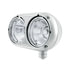 32189 by UNITED PACIFIC - Headlight Housing - RH, Stainless, Dual, with Inner Lamp Bucket, for Peterbilt 359