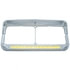 32347 by UNITED PACIFIC - Headlight Bezel - 19 LED, Rectangular, Dual, with Visor, Amber LED/Clear Lens