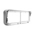 32350 by UNITED PACIFIC - Headlight Bezel - Rectangular, Dual, with Visor, LED Cut-Out