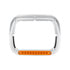 32370 by UNITED PACIFIC - Headlight Bezel - 10 LED Rectangular, with Visor, Amber LED/Amber Lens